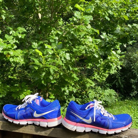 Nike Dual Fusion ST 2 Athletic Running Shoe Womens Size 6.5 454240-416 Blue Pink - Picture 5 of 12